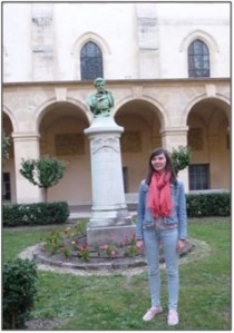 Laure Héraly, lauréate du concours CICERO, au lycée Henri IV le 26 septembre dernier.