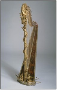 Harpe par J. H. Nadermann (1735-1799) , maître luthier de Marie-Antoinette